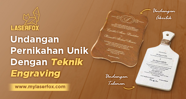 Undangan Pernikahan Unik Dengan Teknik Engraving