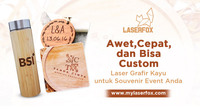 Awet, Cepat, dan Bisa Custom: Laser Grafir Kayu untuk Souvenir Event Anda